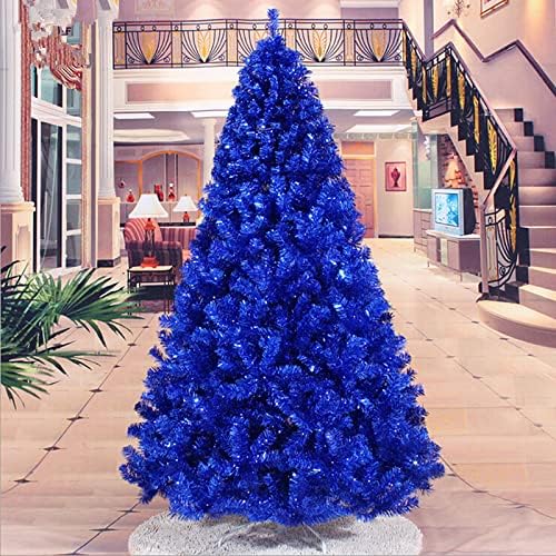 WJXBoos karácsonyfa Magassága 4ft 5ft 6ft 7 láb 8ft,karácsonyfa Kék Nagy Mesterséges karácsonyfa Titkosított karácsonyfa (Kék, 4ft /