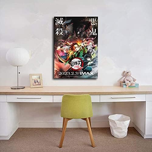 Démon Vadászok Anime Poszterek Alatt 5 Dollár Szoba, Hálószoba Anime Fali Dekor Anime Vászon Wall Art Poszter (12×18 inch-Nem Bekeretezett)-LYUUI