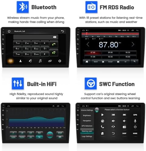 Hyundai Santa Fe IX45 2013-2017 Rádió Apple CarPlay & Android Auto 9 hüvelykes Android 11 Autó Hifi GPS Navigáció Készülék Támogatja