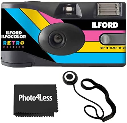 Ilford Ilfocolor Gyors Retro Egyszer Használatos Fényképezőgép + Objektív Sapka Jogosultja
