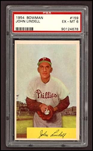 1954 Bowman 159 Johnny Lindell Philadelphia Phillies (Baseball Kártya) PSA a PSA 6.00 Phillies
