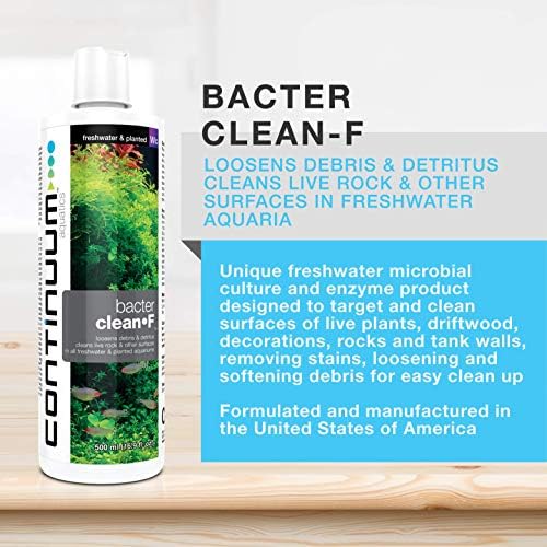 Folytonosság Vízi Bacter Tiszta-F, meglazít törmelék & törmelék; tisztítja élő rock & egyéb felületek minden édesvízi & beültetett akvárium,