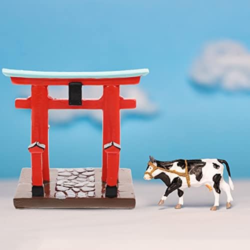 Toyvian Japán Shinto Torii Kapu: Akvárium Torii Miniatűr Oltár Japán Dísz, Fa, Akvárium Dekoráció Híd Táj Díszek Tündér Kert Tartozékok