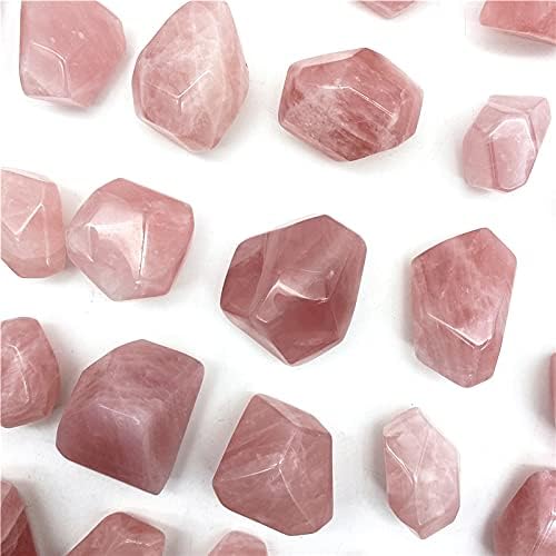 HEEQING AE216 1DB Természetes Rózsaszín Kristály Rose Quartz Crystal Palm Zuhant Szabálytalan Kő Gyógyító Példány Természetes Kövek,