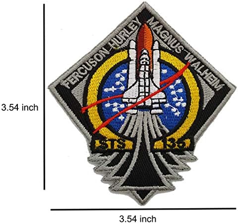Lightbird a NASA Space Foltok 6 Db, Hímzett Varrni/tépőzáras Hordozó Tér Foltok,amerikai Zászló Javítás (tépőzáras Hordozó)