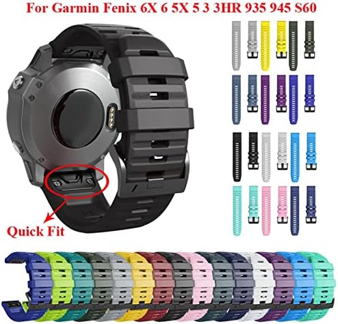 XIRIXX 26 22mm Quick Fit Watchband A Garmin Fenix 7 7X 6X 6Pro Watch Szilikon Easy Fit Csukló Heveder Zenekar A Fenix 5X 5
