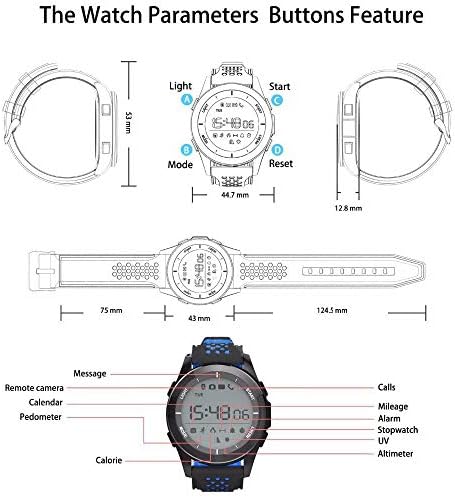 Karóra Vízálló Fényképezőgép Egészségügyi Kimutatása Divat Smartwatch Intelligens Karóra (Narancssárga)
