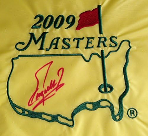Fuzzy Zoeller Aláírt 2009 Masters Golf Zászló Nemzeti Augusta