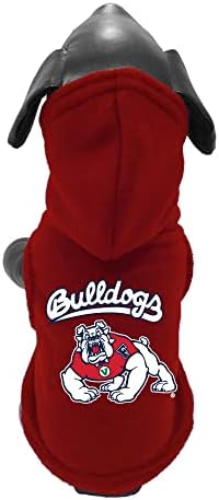 NCAA Fresno State Bulldogs Polár Kapucnis Kutya Kabát, Nagy