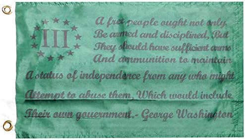 Az amerikai Nagykereskedelmi Áruház George Washington 111% Zöld karjaival 100D 12 x 18 12x18 Szőtt Poli Nylon Zászló Grmts