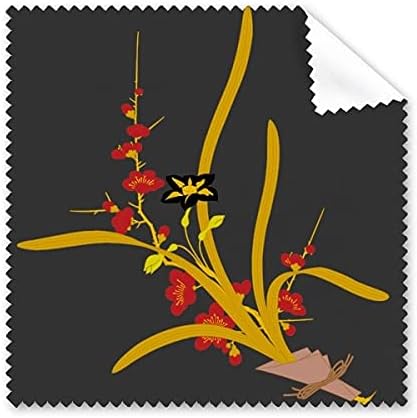 Festmény Japán Kultúra Virág tisztítókendővel Telefon kijelzőjén Szemüveg Tisztító 5db