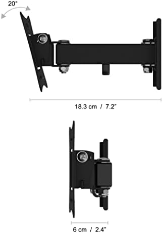 BLOKK MRL22-EGY Monitor Falra, bukó-nyíló, legfeljebb 39 Képernyő, Fekete