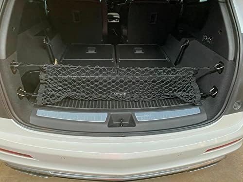 EACCESSORIES EA Hátsó Csomagtartó Szervező hálóra a Cadillac XT6 2020-2023 - Boríték Stílus hálóra a SUV - Prémium Háló Rugalmas Kocsi