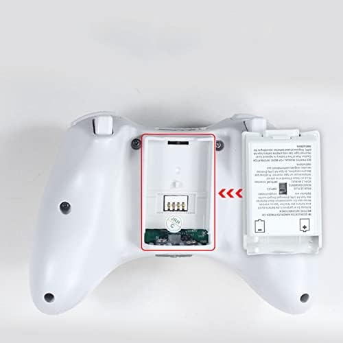 E-kiemelkedő 2Pcs Akkumulátor Fedelét, Akkumulátorok Shell Esetben Csere Xbox360 Vezeték nélküli Controller, Fehér