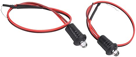 Aramox 2db Autó Lámpa,Egyetemes 12V Autó LED Hamis Riasztás Lámpa Piros Fény Anti‑Theft Autóipari Biztonsági Módosítás ABS