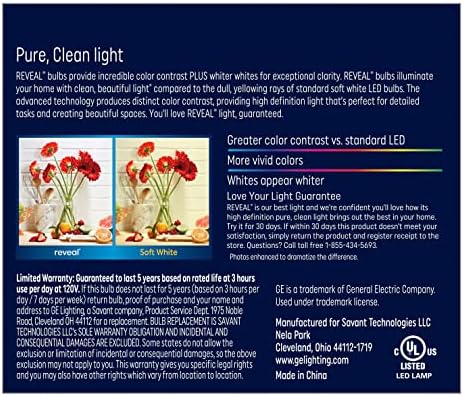 GE Mutatják 2 Csomag 50 W Egyenértékű Szabályozható Szín-Növelő Par20 LED Lámpatest Izzók