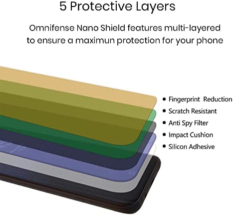 Omnifense Galaxy S22 Ultra Privacy Screen Protector Puha Film 2 Csomag Edzett Üveg Kamera Lencséjét Védő 1 Csomag Esetben