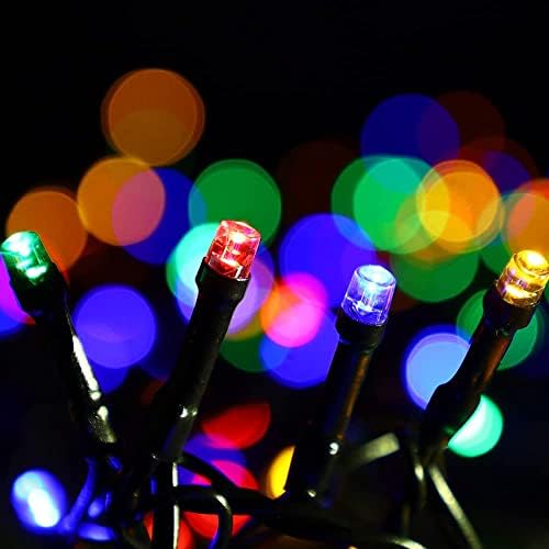 Japard Karácsonyi Fények 62ft 250 LED Akkumulátor String Lámpák AutoTimer Memória Funkció elemes Vízálló String Fények, Beltéri, Kültéri