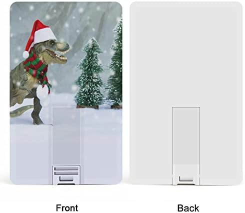 Santa Dinoszaurusz Tyrannosaurus Rex USB Memory Stick Üzleti Flash-Meghajtók Kártya, Hitelkártya, bankkártya Alakú