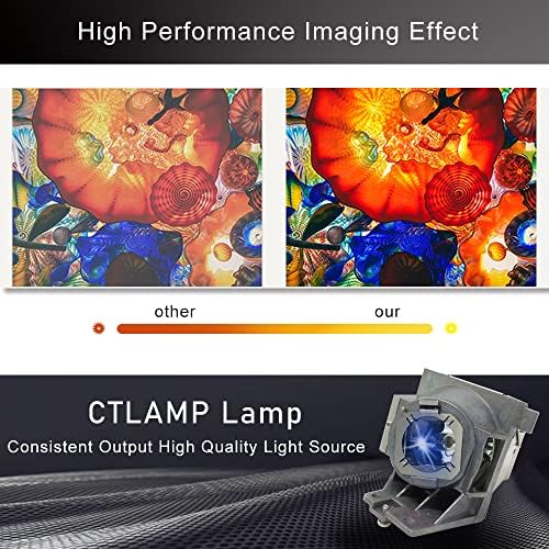 CTLAMP A+ Minőség 5J.JLV05.001 / 5J.JND05.001 / 5J.JLT05.001 Csere Projektor Lámpa Izzó Ház Kompatibilis Benq EH600 EW800ST MX560