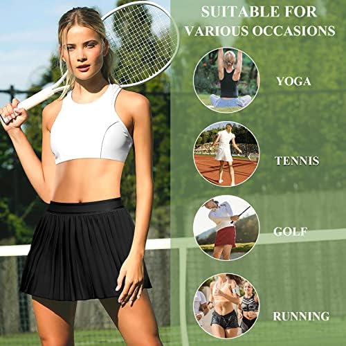 DERCA Női Rakott Tenisz Szoknya Zsebbel, Nadrág Golf Skort Edzés, Futás Alkalmi Atlétikai Sport Szoknyák