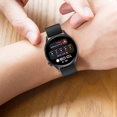 EEOM Divat egyszínű WatchBands a Huawei Óra 3 Watch3 GT2 GT 2 Pro Smart Óra Tartozékok Tartós Szilikon csuklópánt (Szín : Zöld,