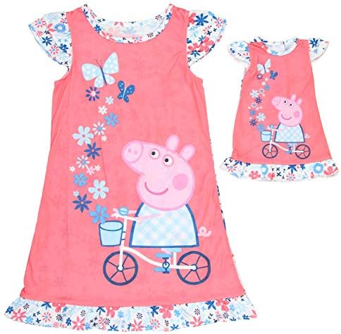 Hétszer Hat Peppa Pig Kisgyermek Lányok Tavaszi Kerékpár Hálóing Megfelelő Ruha 18 Baba