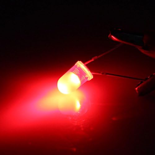 Aexit 20db Dióda 5mm Piros Szórt, Kerek LED-Fénykibocsátó Dióda Schottky Diódák Izzó Lámpa