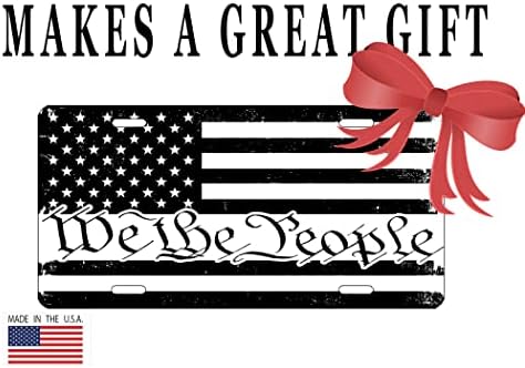 Alkotmány Mi, A Nép, Rongyos USA Zászló Rendszám Újdonság Auto Autó Tag Hiúság Ajándék Amerikai Hazafias MINKET