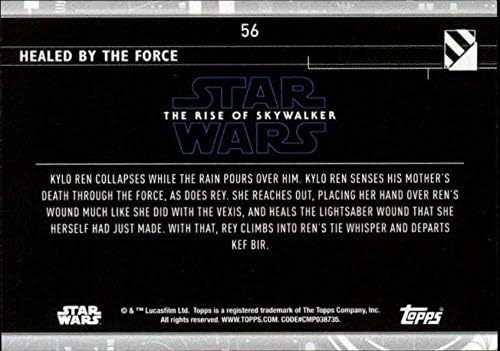 2020 Topps Star Wars A Rise of Skywalker Sorozat 256 Meggyógyult az Erő REY, KYLO REN Trading Card