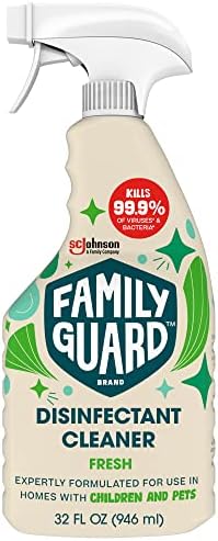 FamilyGuard Márka Fertőtlenítő Spray Ravaszt, Szakszerűen Megfogalmazott Használni, otthon A Gyerekek & Háziállat, Friss Illat, 32 oz (Csomag
