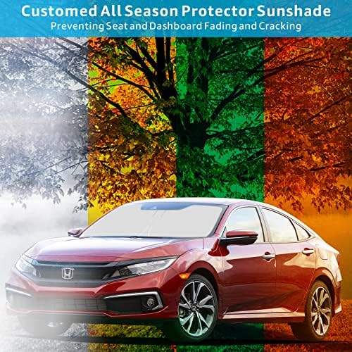 Proadsy Első Szélvédő Napernyő, Összecsukható Nap Árnyékban Protector Egyéni Illeszkedik 2020 2021 2019 2018 2017 Honda Civic