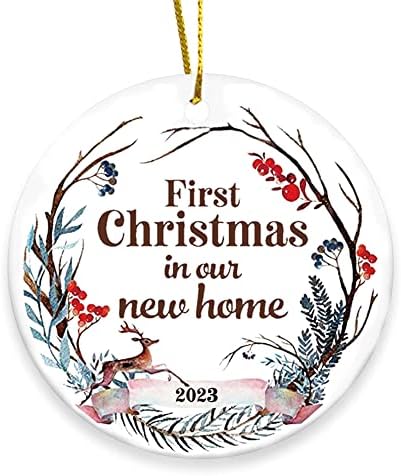 Az első Karácsony Az Új Otthonunk Dísze 2023 Egyedi 1. Lakás Xmas Ház Felmelegedés Ajándék Üdvözlő Ajándék