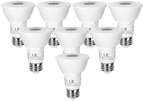 LE PAR20 Süllyesztett LED Izzók, E26 Közepes Csavar Bázis, 7W Szabályozható, Szpot, 50W Halogén Egyenértékű, 540lm, Napfény, Fehér