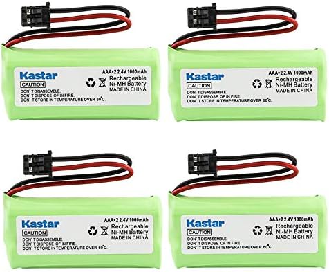 Kastar 4-Pack AAAX2 2,4 V MSM 1000mAh Ni-MH Újratölthető Akkumulátor Uniden BT-1008 BT-1016 BT1008S DECT20602 DECT 2080 DECT
