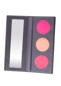 KAB Kozmetikumok - BlushMeUp Paletta – Tricolor, Préselt-Powder Blush Paletta Kompakt Tükör – 3 Tartós, Rózsaszín Árnyalatú Pirosítót