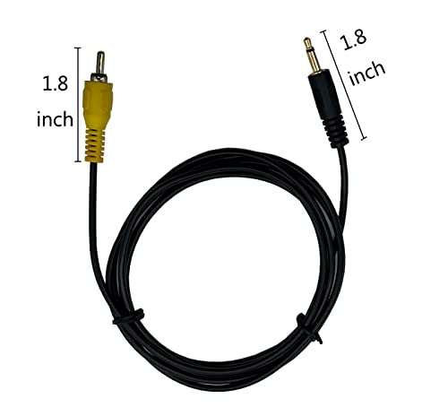 Traovien 3,5 mm-es RCA Kábel, 6 LÁB Aranyozott 3.5 mm 1/8 inch Mono TS Férfi Dugó-RCA Férfi Audio Video Kábel