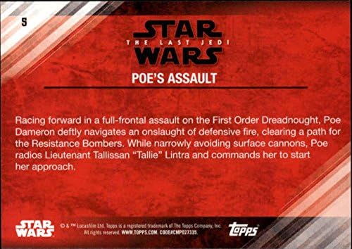 2018 Topps Star Wars-Az Utolsó Jedi Sorozat 2 Lila 5 Poe Támadás Gyűjthető Film Kereskedelmi Kártya