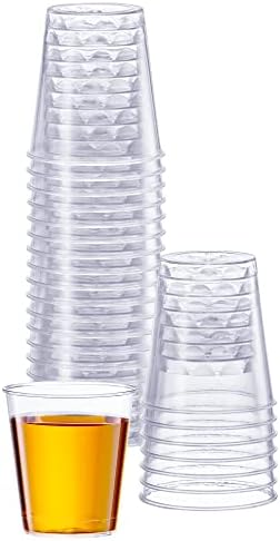 Kényelmes Csomag Világos, Kemény Műanyag pohár / Retesz [10 oz. - 200 Gróf] Kis Eldobható Koktél Party Szemüveg