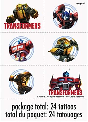 Transformers Ideiglenes Tetoválás - Vegyes Minták, 24 Db