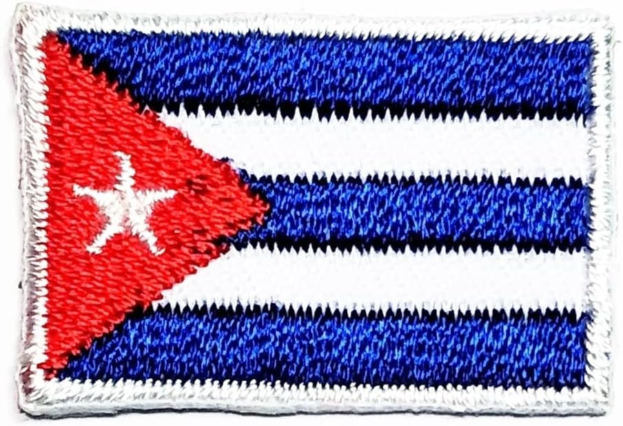 Igazán Mini Ország Kuba Jelző Be Van Állítva. Kubai Zászló Hímzett Vas A Patch Dekoráció Javítás Ruházat Kabátok Farmer Hátizsákok