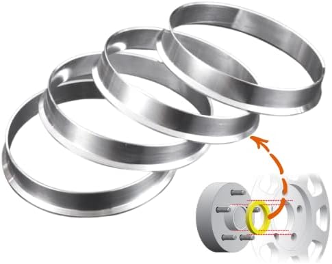 Laicarvor Hub Központú Gyűrűk 67.1, hogy 66.1 Alumínium Ötvözet OD=67.1 mm ID=66.1 mm Db(4)