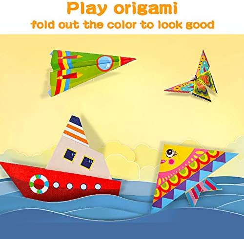 ZesNice Origami Papír Kit a Gyermekek, 152 Oldal Kétoldalas Origami Papír Mintás 72 Projektek Gyerekeknek, Kezdőknek Trainning, valamint az