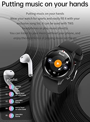 Niaviben Intelligens Karóra 1.28 hüvelykes HD Multi Funkciós Zene Bluetooth-Sport, Fitness-Egészségügyi Menedzsment Smartwatch