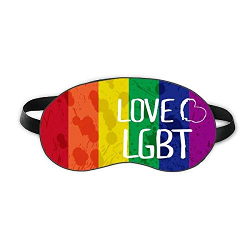 A szerelem LMBT Szivárvány Festék Szív Aludni Szem Pajzs Puha Este Kendőt Árnyékba Borító