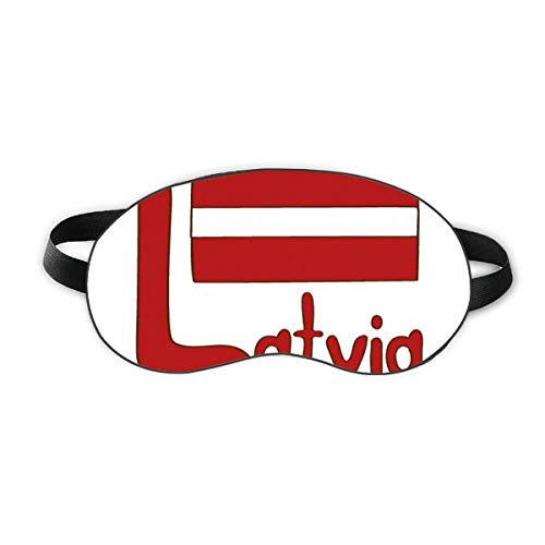 Lettország Nemzeti Zászló Piros Minta Aludni Szem Pajzs Puha Este Kendőt Árnyékba Borító