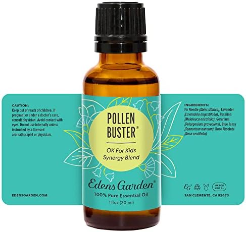 Edens Kert Pollen Buster OK for Kids illóolaj Szinergia Keverék, Tiszta Terápiás Minőségű (Hígítatlan Természetes/Homeopátiás Aromaterápiás