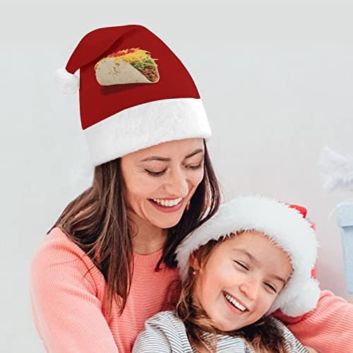 Taco Plüss Karácsonyi Kalap Pajkos, Kedves Mikulás Sapka Plüss Színültig, majd Comfort Bélés Karácsonyi Dekoráció