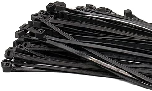 30DB én-Zár Nylon Kábel nyakkendő 8 * 200 Fekete Műanyag Kábel nyakkendő 8 * 300 Cipzár Típusú Kábel nyakkendő Rögzítő Gyűrűt