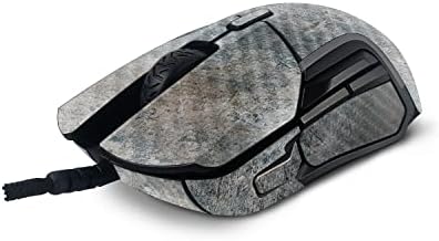 MightySkins Szénszálas Bőr Kompatibilis SteelSeries Rivális 5 Gaming Mouse - Árnyék Beton | Védő, Tartós Szerkezetű Szénszálas